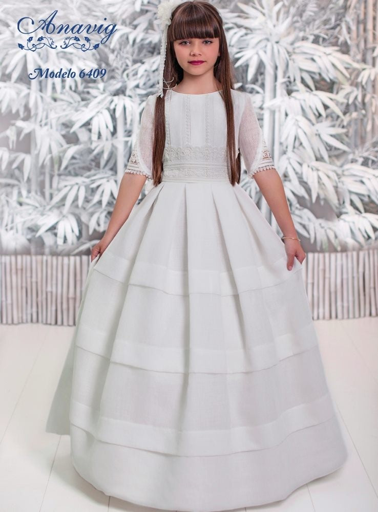 Primera Comunión Anavig Outlet Vestido Comunión 6412 Anavig