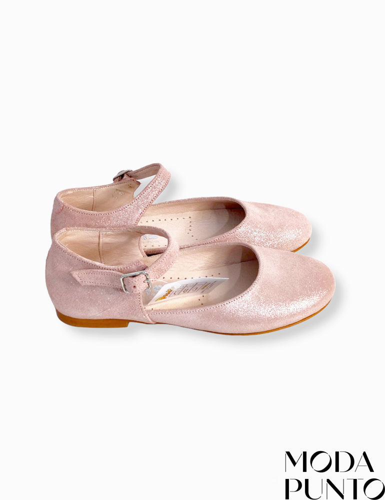 Zapato comunión niña 25501 rosa
