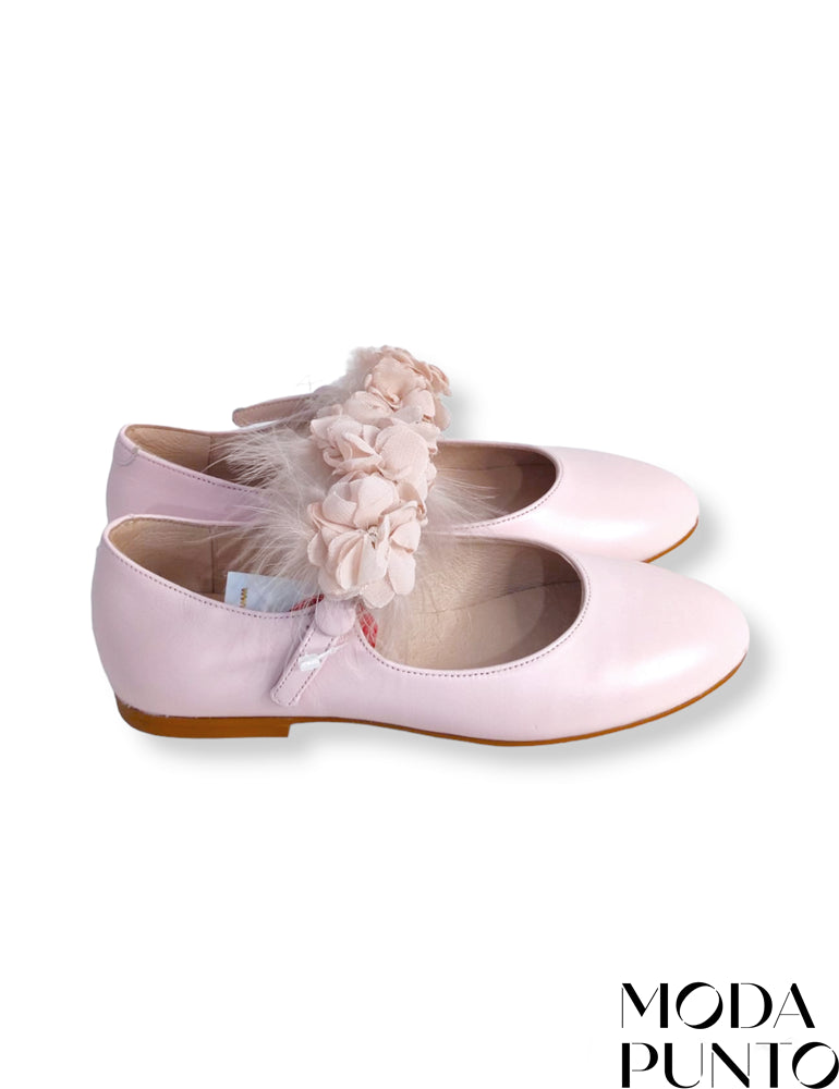 Zapato comunión niña 25500 rosa