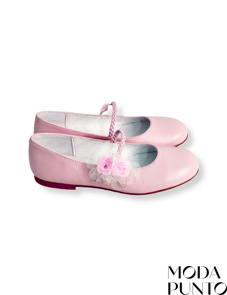 Zapato comunión 2191 rosa