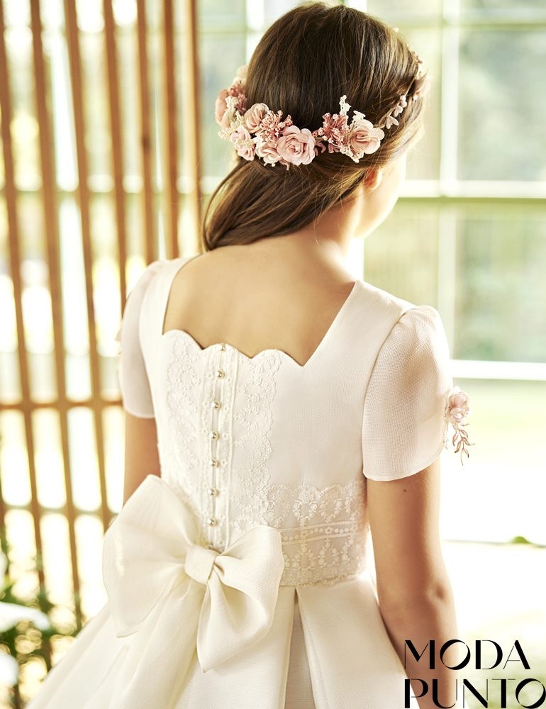 Vestido Comunión Rosa Clara R608