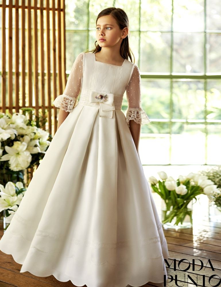 Vestido Comunión Rosa Clara R618
