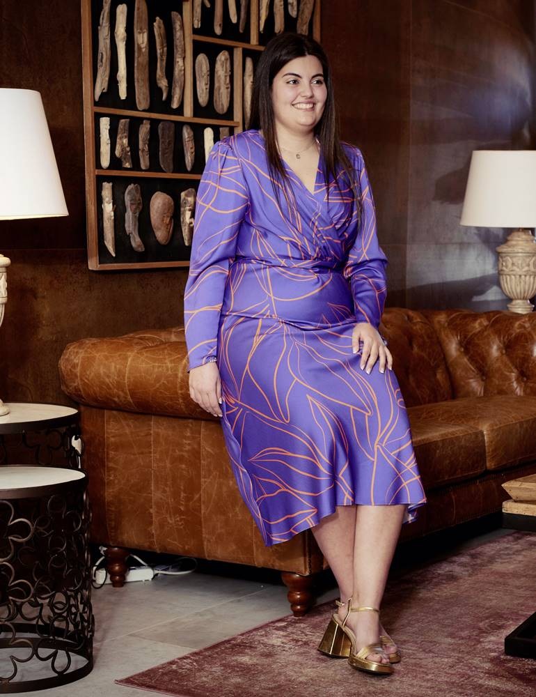 Vestido de fiesta Raquel morado