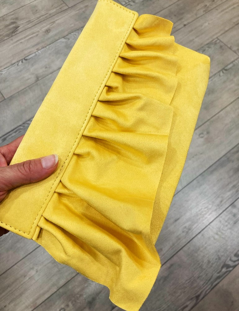 Cartera volante antelina amarilla