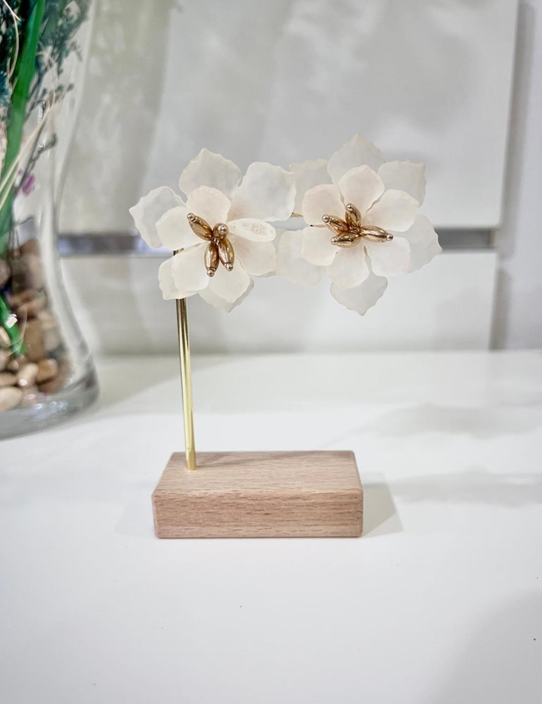 Pendiente cristal blanco | Abadia