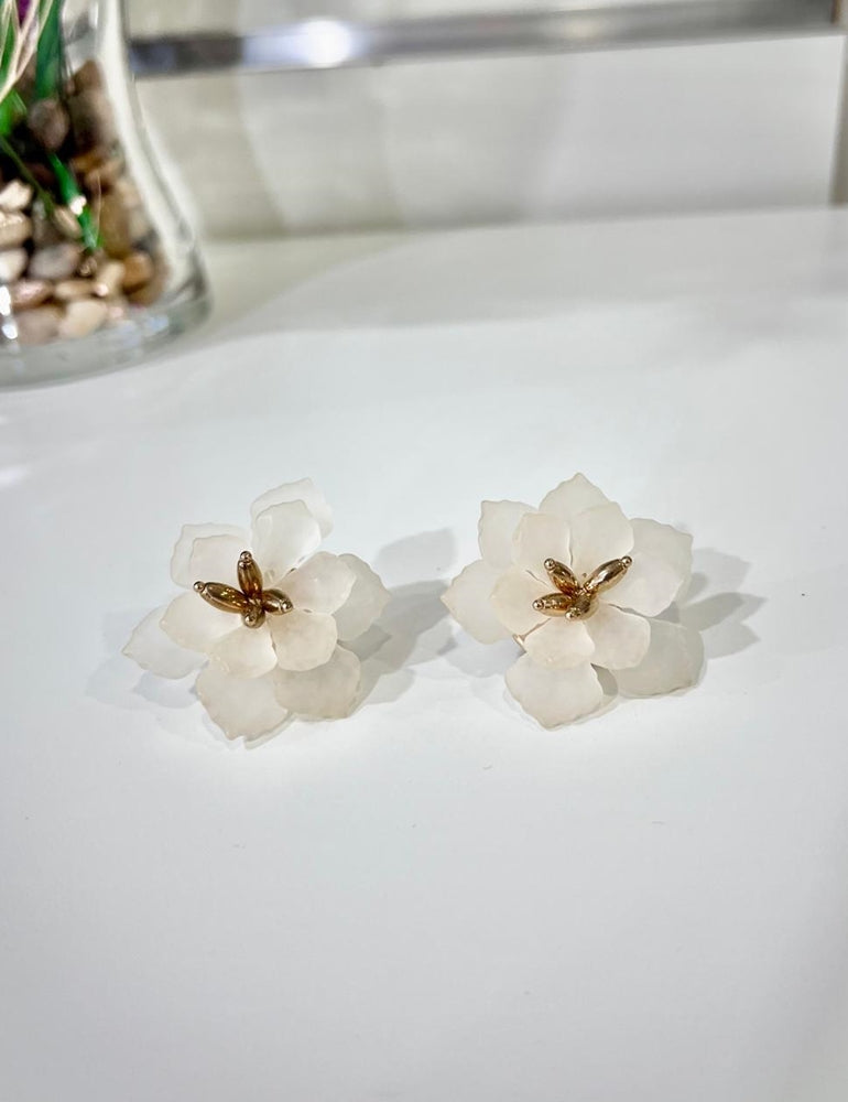 Pendiente cristal blanco | Abadia