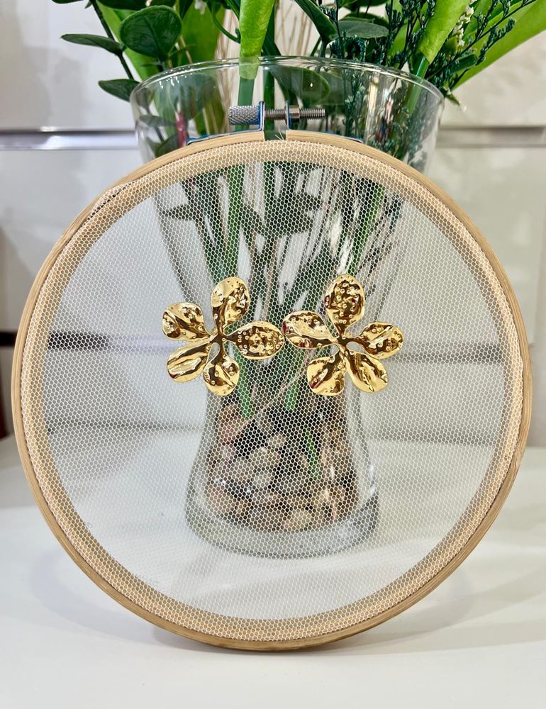 Pendiente metal dorado | Liana