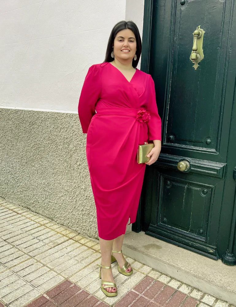 Vestido Midi Burdeos | Alondra