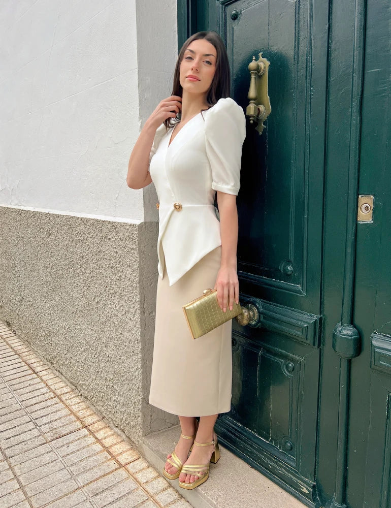 Vestido Midi Blanco | Amaris