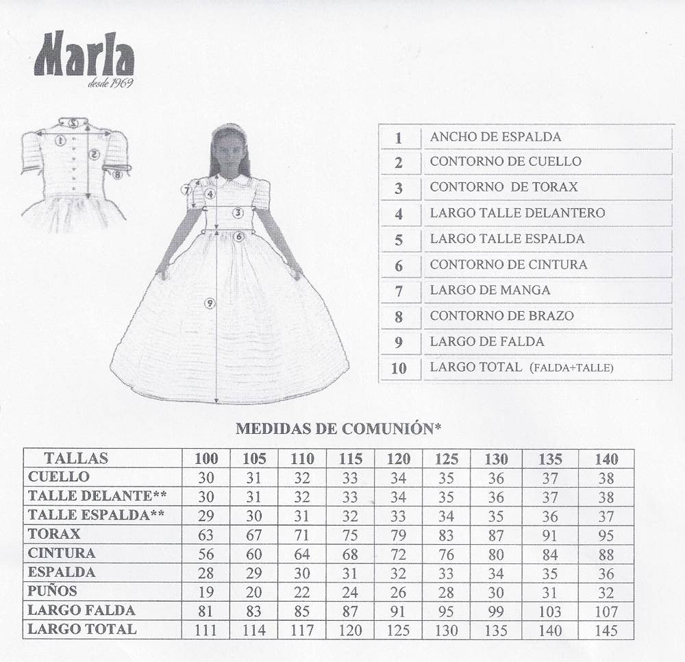 Vestido de comunión Marla J253