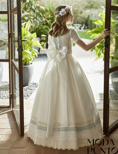 Vestido Comunión Rosa Clara R529