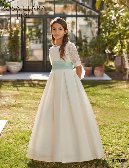 Vestido Comunión Rosa Clara R707