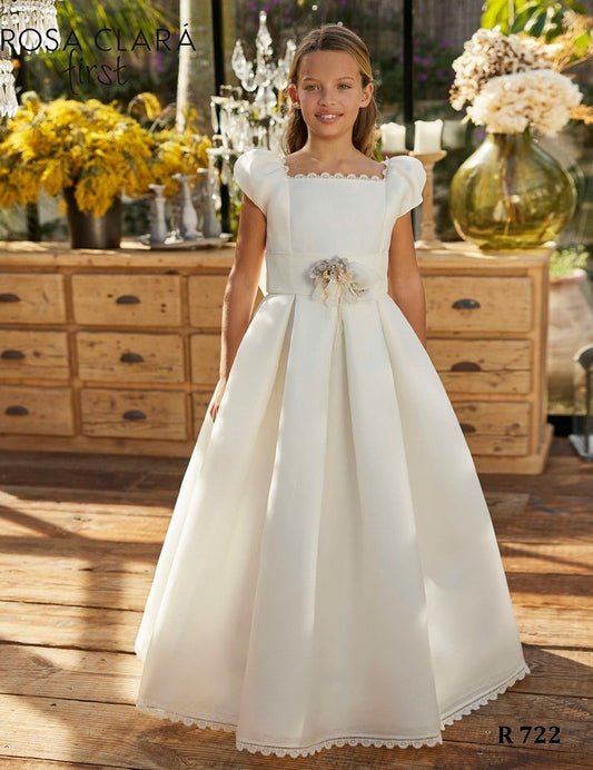 Vestido Comunión Rosa Clara R722
