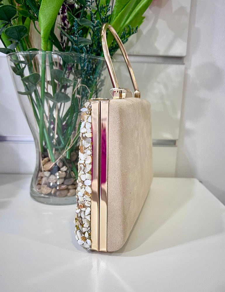 Bolso asa piedras beige | Esperanza