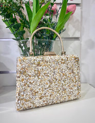 Bolso asa piedras beige | Esperanza