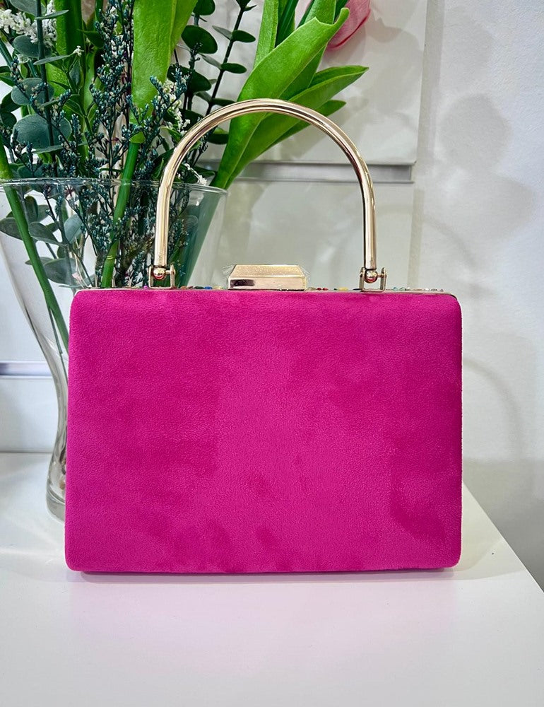 Bolso asa piedras buganvilla | Esperanza