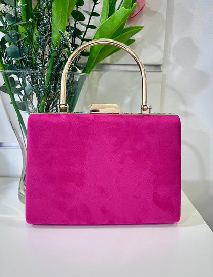 Bolso asa piedras buganvilla | Esperanza