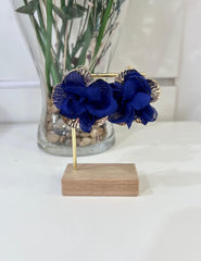 Pendiente flor tela | Zafra