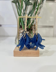 Pendiente resina azul | Pétalo