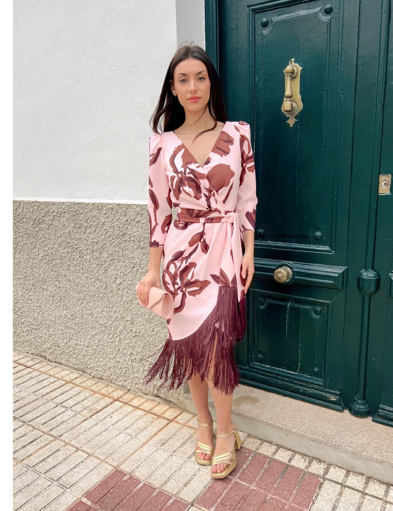 Vestido Midi Rosa | Guillermina