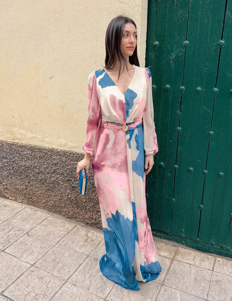 Vestido Largo Azul | Dalia