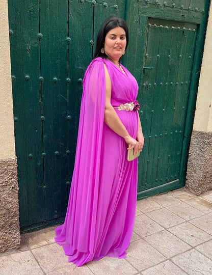 Vestido largo orquidea | Sidonia