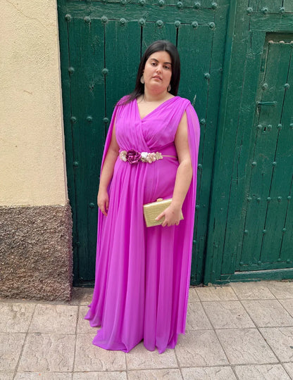 Vestido largo orquidea | Sidonia