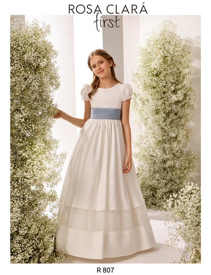 Vestido Comunión Rosa Clara R807
