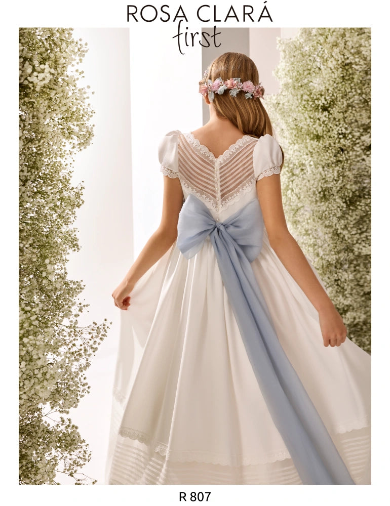 Vestido Comunión Rosa Clara R807