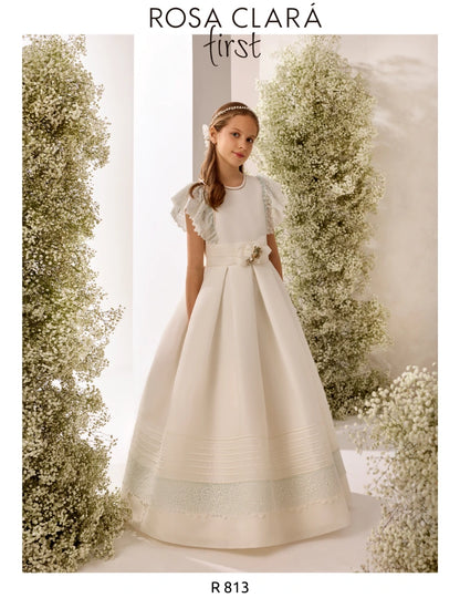 Vestido Comunión Rosa Clara R813