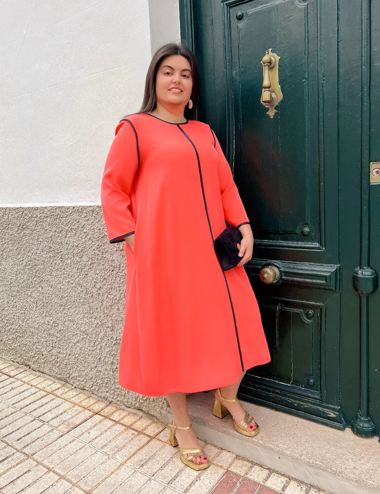Vestido Midi Coral | Opalo