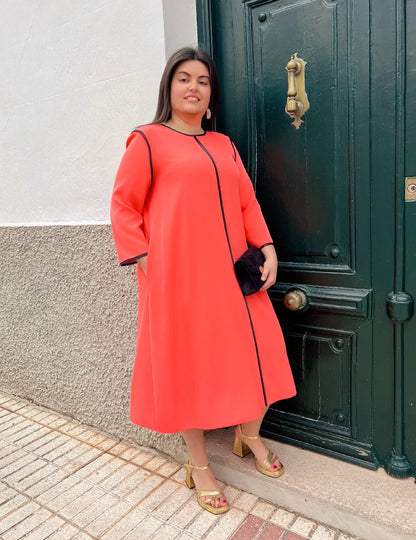 Vestido Midi Coral | Opalo