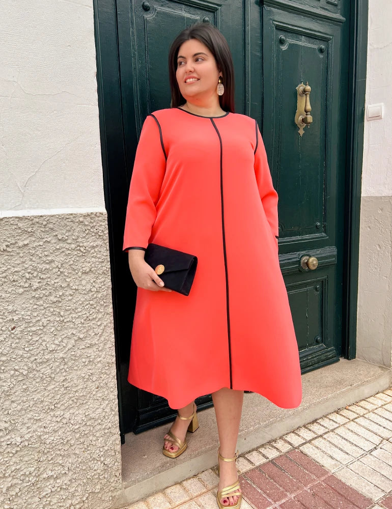 Vestido Midi Coral | Opalo
