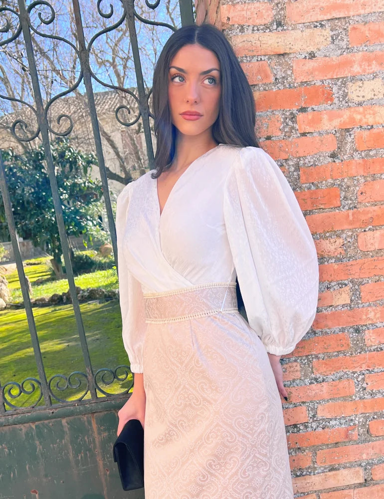 Vestido Midi Beige | Zafiro