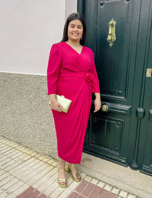 Vestido Midi Burdeos | Alondra