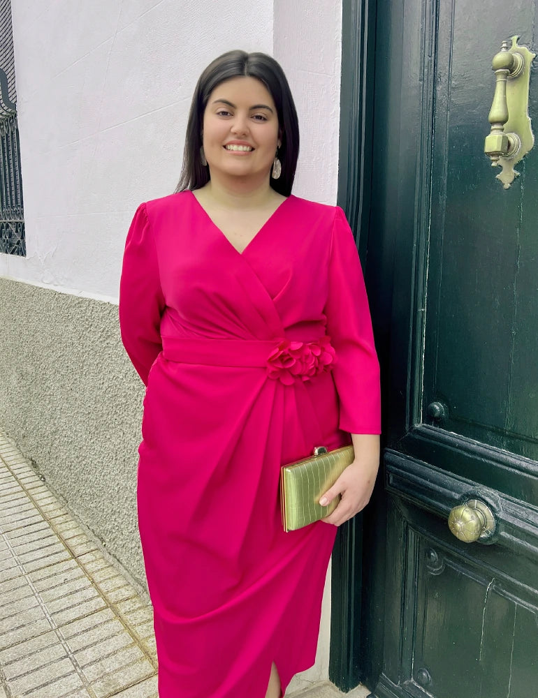 Vestido Midi Burdeos | Alondra