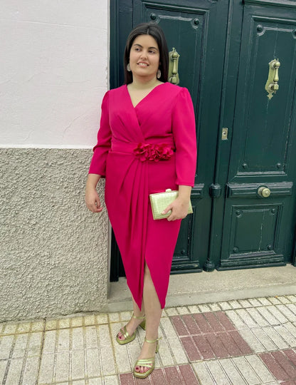 Vestido Midi Burdeos | Alondra