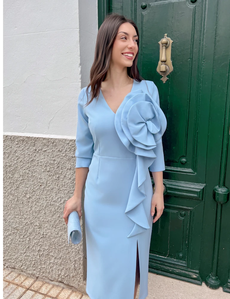 Vestido Midi Celeste | Venus