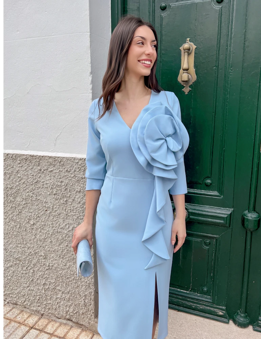 Vestido Midi Celeste | Venus