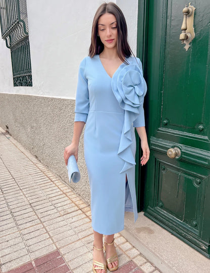Vestido Midi Celeste | Venus