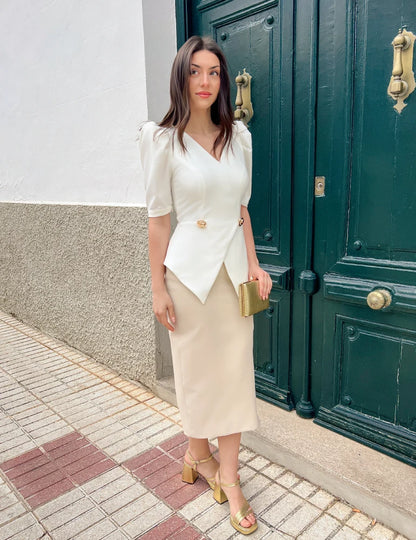 Vestido Midi Blanco | Amaris