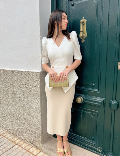 Vestido Midi Blanco | Amaris