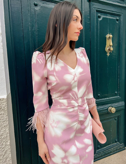 Vestido Midi Rosa | Valentina