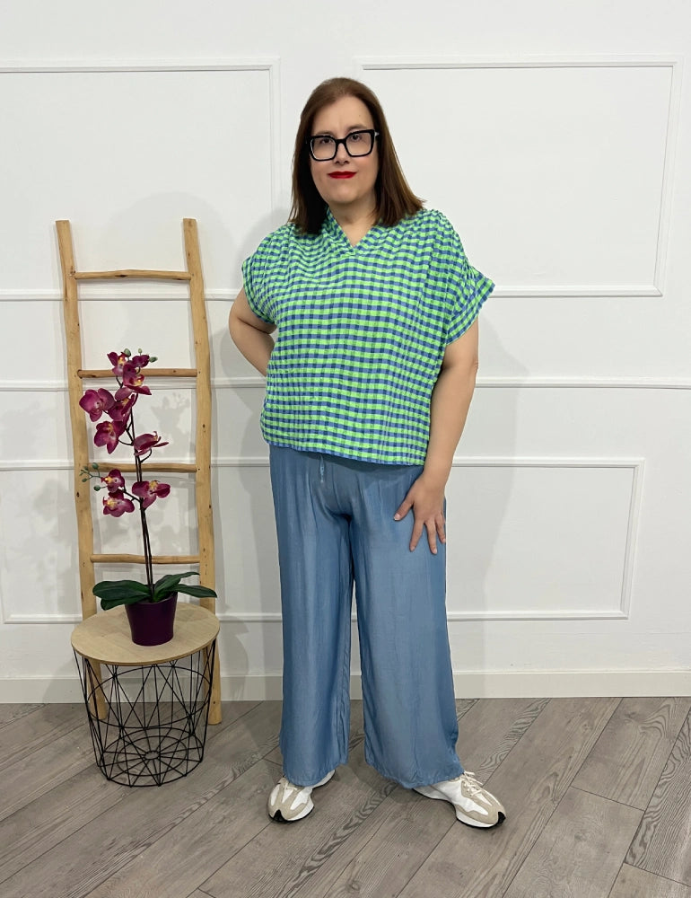 Blusa Cuadros | Leandra