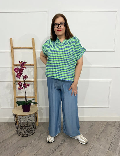 Blusa Cuadros | Leandra