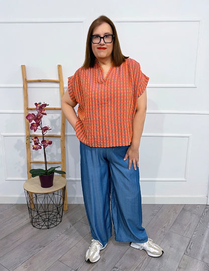 Blusa Cuadros | Leandra
