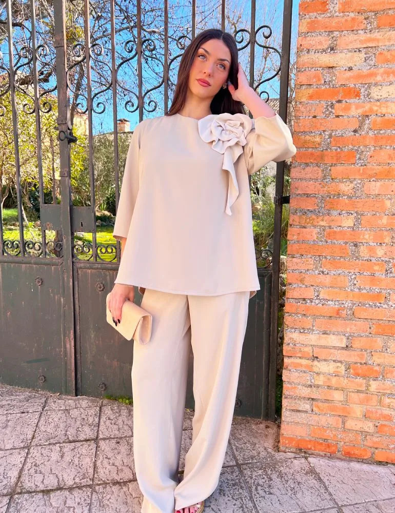 Conjunto Pantalón Crudo | Bianca