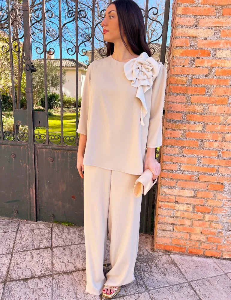 Conjunto Pantalón Crudo | Bianca