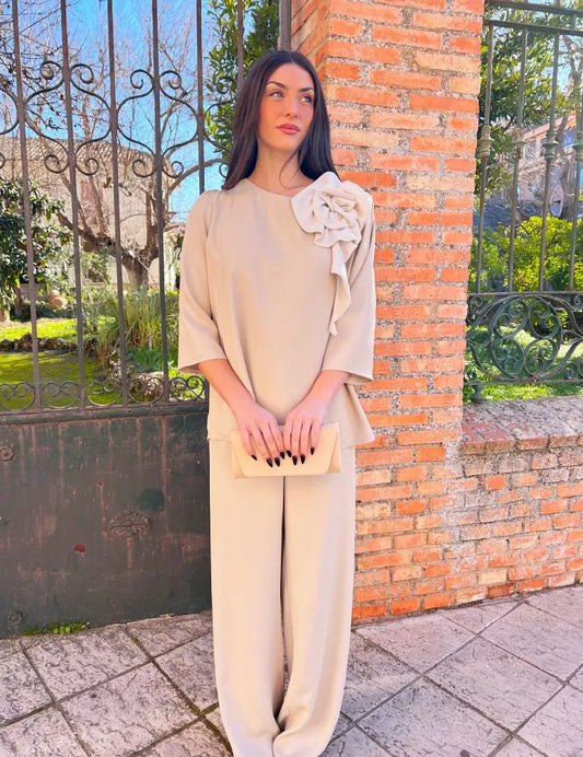 Conjunto Pantalón Crudo | Bianca