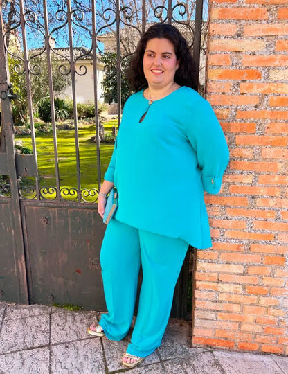Conjunto Pantalón Turquesa | Minerva